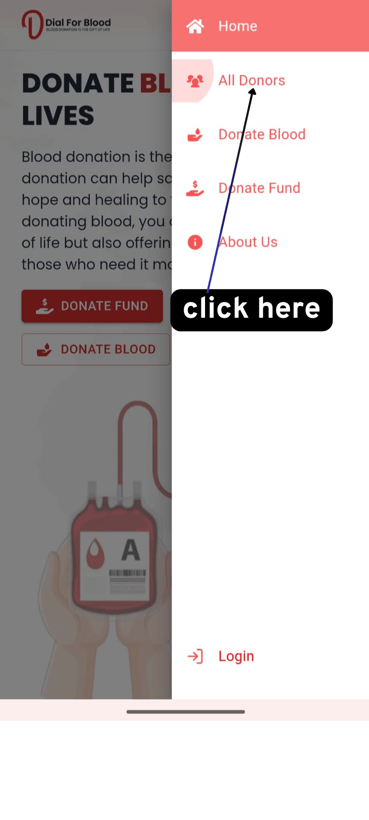 click donors